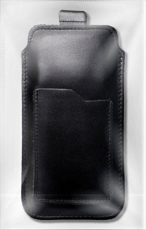OEM Δερμάτινη καθολική θήκη με pull-up - ROYAL / μαύρο - Μέγεθος 2XL - IPHONE 6 PLUS / SAMSUNG A52 / XIAOMI REDMI NOTE 10