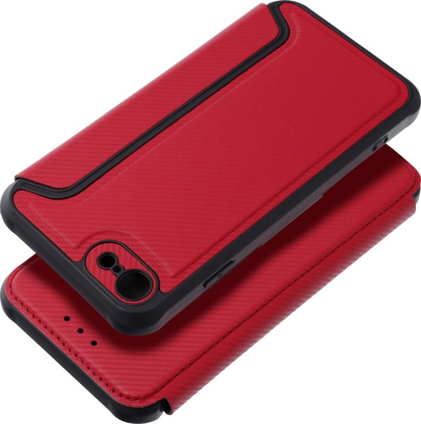OEM Καμπύρα RAZOR Book για IPHONE 7 / 8 / SE 2020 / SE 2022 κόκκινο