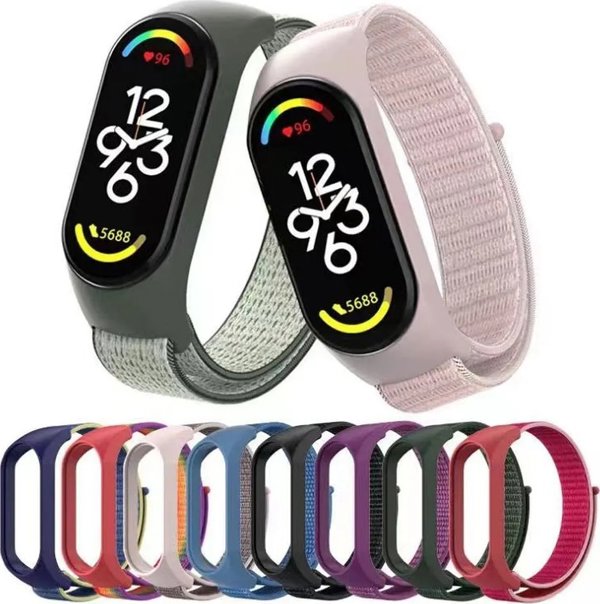 OEM Νάιλον λουράκι για XIAOMI Mi Band 5 / 6 / 7 γκρι (19)