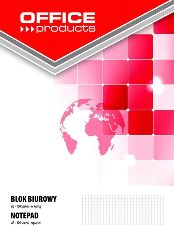Office Products Blok techniczny A5 100k bialy