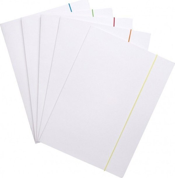 Office Products Φάκελος Με Λάστιχο, Χαρτόνι 300gsm, A4, 3-Πτύχων, Μίξη Χρωμάτων