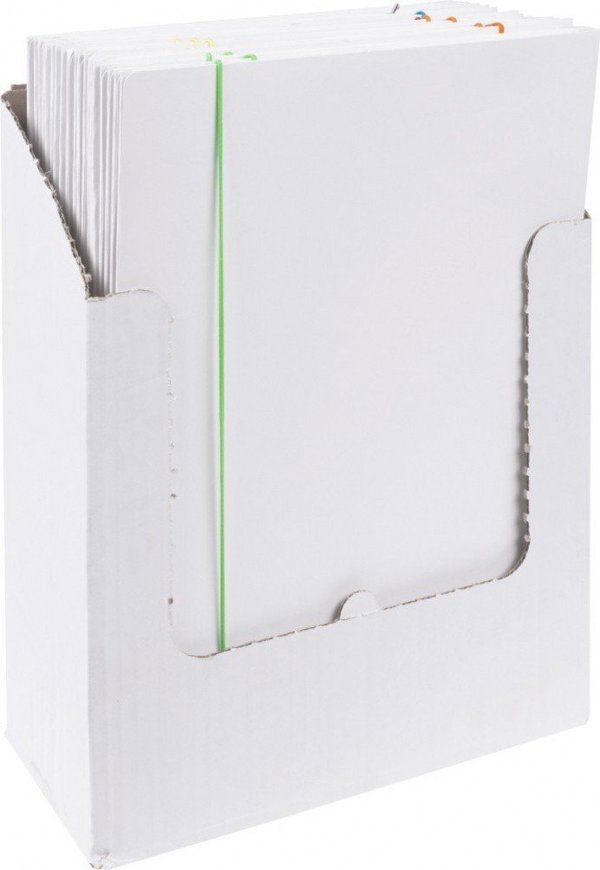 Office Products Φάκελος Με Λάστιχο, Χαρτόνι 300gsm, A4, 3-Πτύχων, Μίξη Χρωμάτων