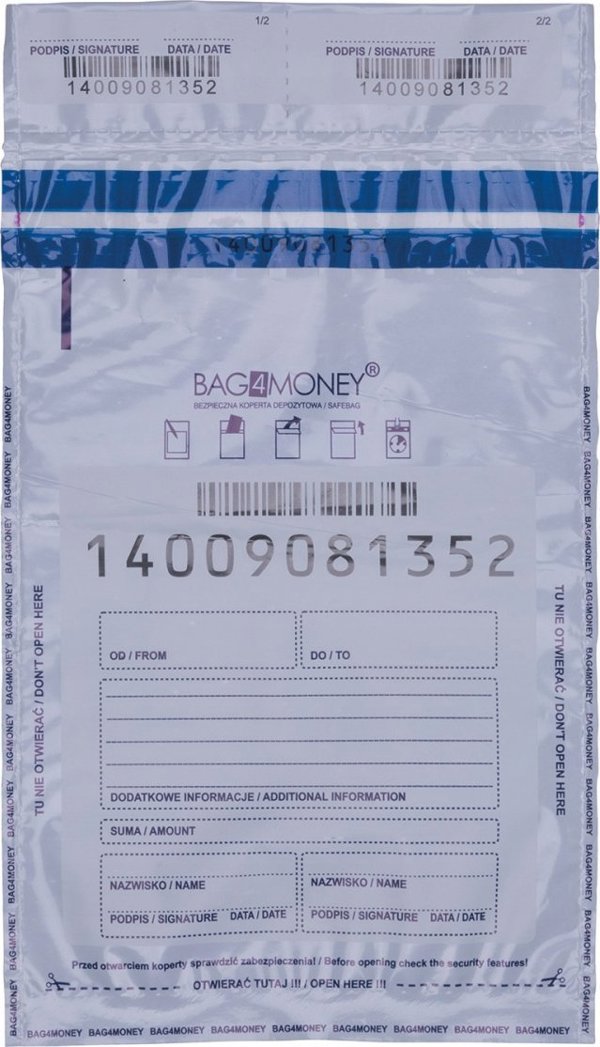 Ασφαλής φάκελος OFFICE PRODUCTS, B5, 190x260mm, 50τμχ., λευκός