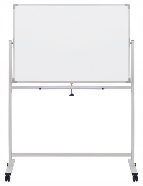 OfficeProducts Κινητός μαγνητικός πίνακας ξηρής διαγράμμισης διπλής όψης 120x60cm, λευκός