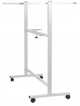 OfficeProducts Κινητός μαγνητικός πίνακας ξηρής διαγράμμισης διπλής όψης 120x60cm, λευκός