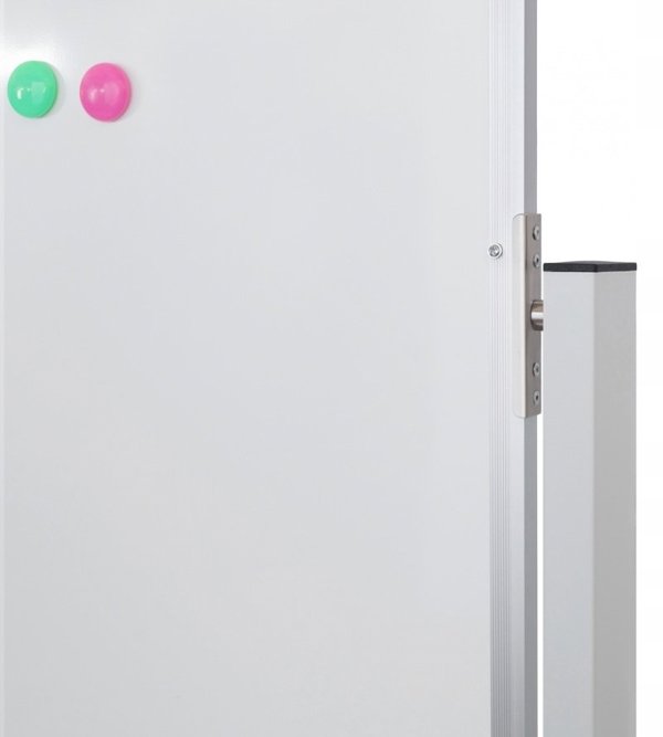 OfficeProducts Κινητός μαγνητικός πίνακας ξηρής διαγράμμισης διπλής όψης 120x60cm, λευκός