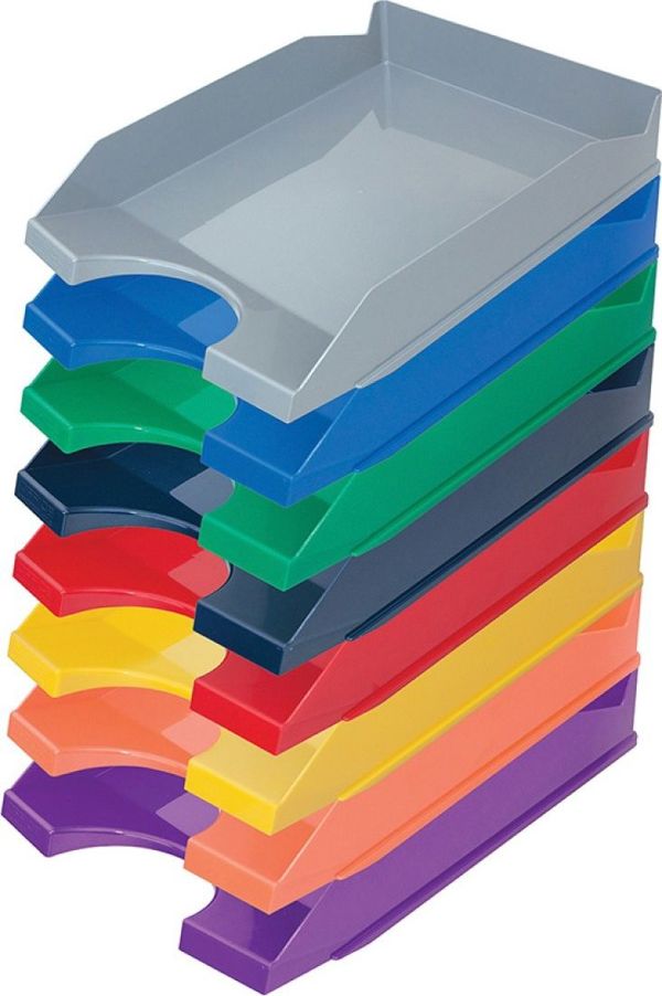 Office Products Συρταριέρα Γραφείου A4, Πολυστυρένιο/PP, Γκρι, Με Θέσεις Για Ετικέτες