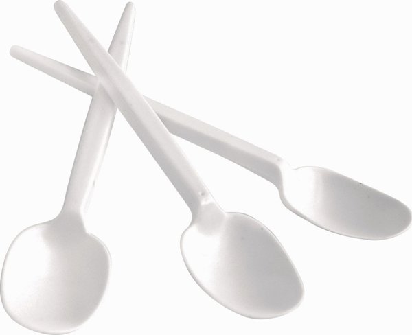 Πλαστικό κουταλάκι Office Products 12cm λευκό (100)