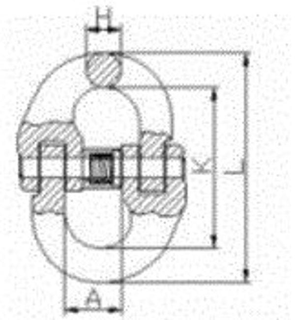 Ogniwo przegubowe G8 6mm WLL 1,12T
