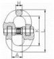 Ogniwo przegubowe G8 6mm WLL 1,12T