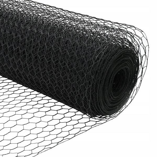 vidaXL Εξάγωνος Φράχτης από Ατσάλι, Γκρι, 0.6x100 m