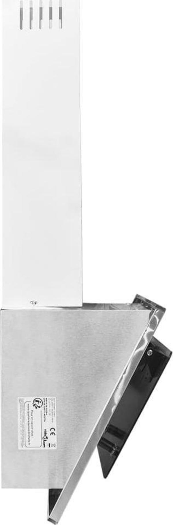 Okap kuchenny vidaXL 60 cm, ανοιγμένο ατσάλι, σκληρυμένο γυαλί, ασημί