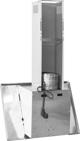 Okap kuchenny vidaXL 60 cm, ανοιγμένο ατσάλι, σκληρυμένο γυαλί, ασημί