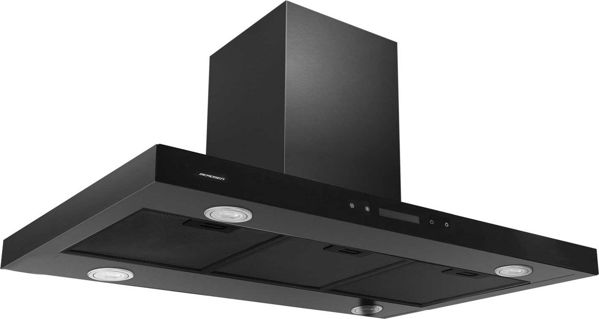 Απορροφητήρας Νησίδας Berdsen BE-90E 90cm, 160W, Μαύρος Ανοξείδωτος, 3 Ταχύτητες