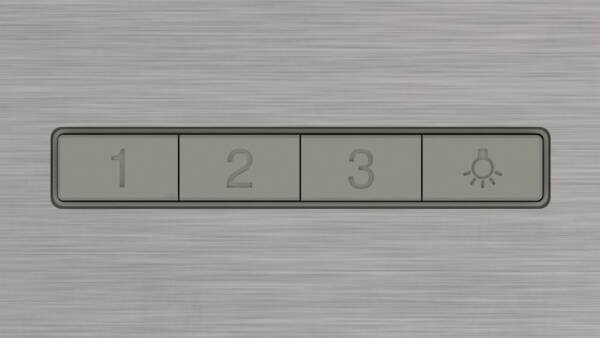 Απορροφητήρας Bosch DWB93BC30 Serie 2, 90cm, Μεταλλικό Χρώμα