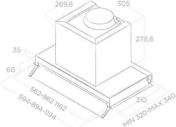 Απορροφητήρας Elica Boxin Lux LX/IX/A/60