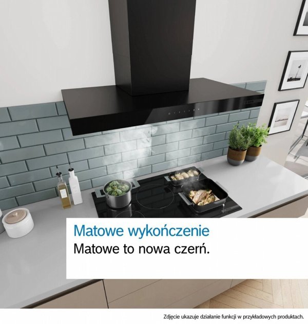 Απορροφητήρας Bosch DWB63BC60 Serie 2, Επιτοίχιος, 60cm, Μαύρο Χρώμα