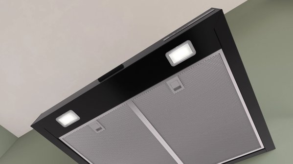 Απορροφητήρας Bosch DWB63BC60 Serie 2, Επιτοίχιος, 60cm, Μαύρο Χρώμα