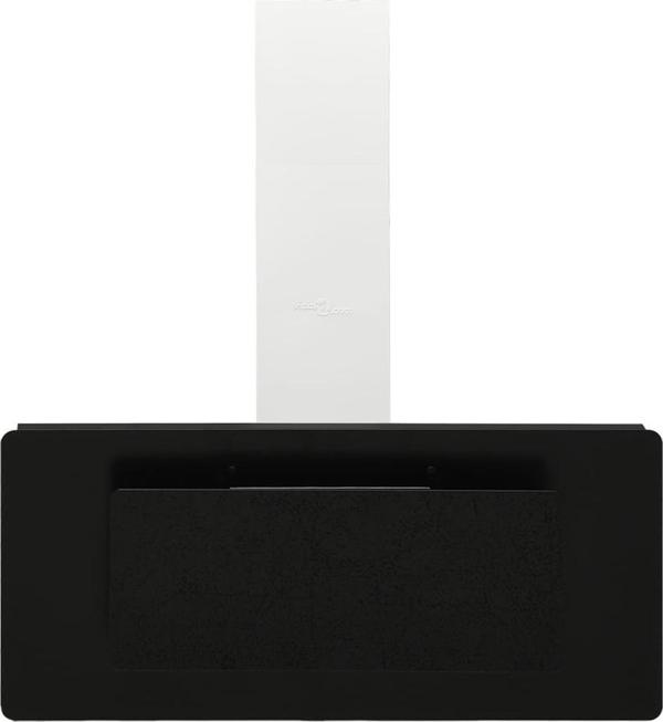 vidaXL Απορροφητήρας Κουζίνας, 90 cm, Ανοξείδωτο Ατσάλι και Σκληρυμένο Γυαλί, Μαύρος