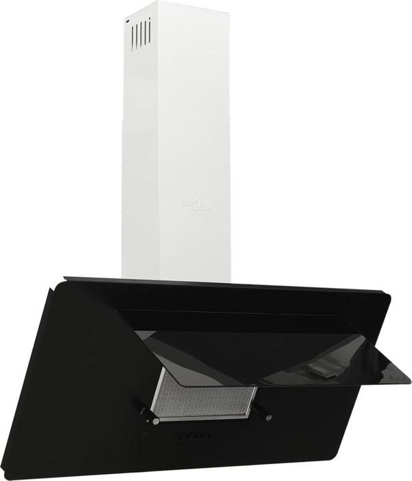 vidaXL Απορροφητήρας Κουζίνας, 90 cm, Ανοξείδωτο Ατσάλι και Σκληρυμένο Γυαλί, Μαύρος