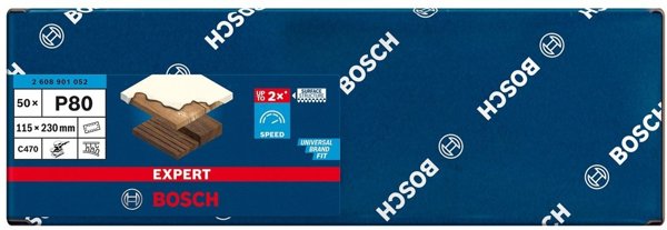 Επίστρωμα λείανσης ExC470, G80, 115x230mm