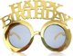 Γυαλιά Happy Birthday χρυσά