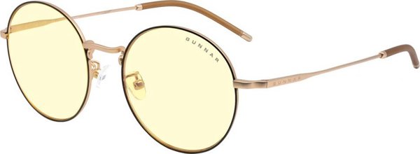Γυαλιά Gunnar GUNNAR Optiks Ellipse Υπολογιστή - Κεχριμπαρένιος φακός, μαύρο/χρυσό