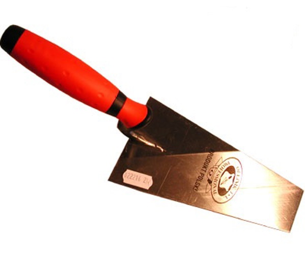 Olejnik Kielnia nierdzewna trapezowa SUPER PROFI 140mm z uchwytem dwukomponentowym - 122214-2KS