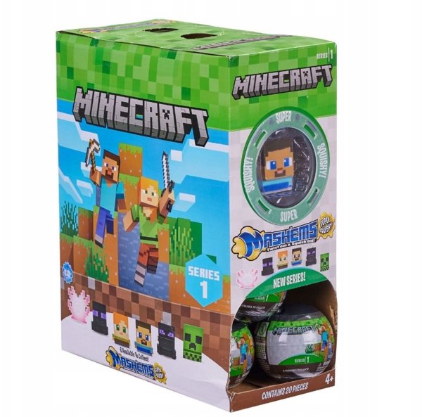 Omega Toys Minecraft Mash'ems - Συλλεκτική Φιγούρα Έκπληξη (CDU)