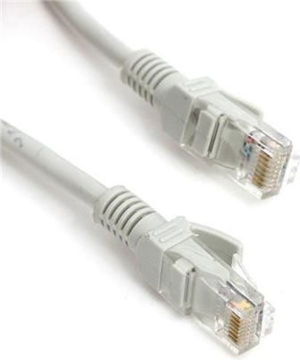 Omega Patchcord Cat5e 1m, Καλώδιο Δικτύου Ethernet, Λευκό, 43658