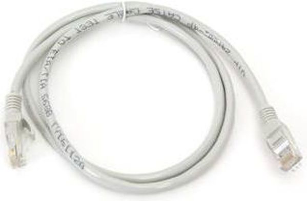 Omega Patchcord Cat5e 1m, Καλώδιο Δικτύου Ethernet, Λευκό, 43658