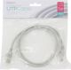 Omega Patchcord Cat5e 1m, Καλώδιο Δικτύου Ethernet, Λευκό, 43658