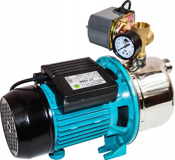 Αντλία Υδροφόρου Omnigena JY1000 INOX 1kW 230V 60l/min, Αυτόματη Φυγοκεντρική Αντλία Νερού (Χωρίς Δεξαμενή)