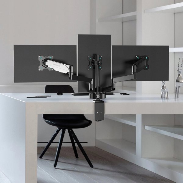 Onkron Uchwyt biurkowy na 3 monitory 13" - 32" (G280)