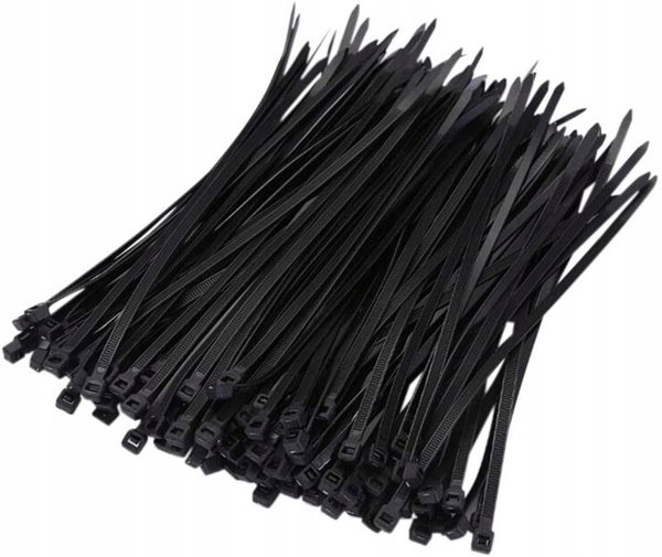 Opaski zacisk. 15cm x 3,6mm/100szt czarne