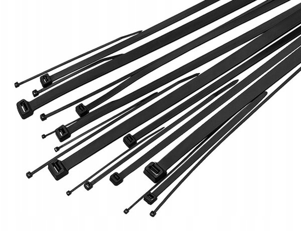 Opaski zacisk. 15cm x 3,6mm/100szt czarne