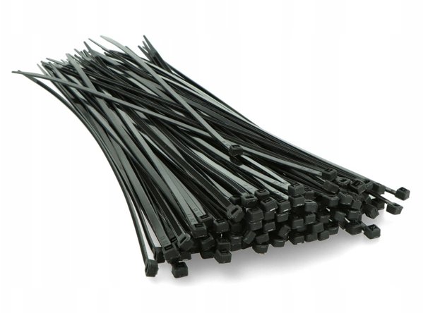 Opaski zacisk. 15cm x 3,6mm/100szt czarne