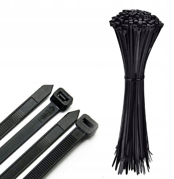 Opaski zacisk. 15cm x 3,6mm/100szt czarne
