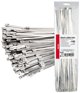 Opaski zaciskowe metalowe ze stali nierdzewnej 4.6x400mm 100 szt. amio-04325