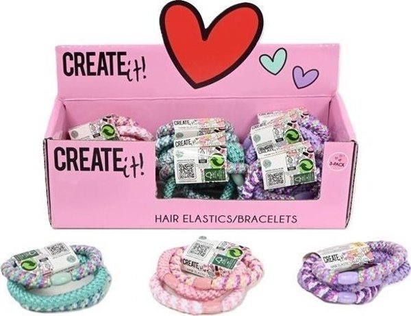 Ελαστική κορδέλα 3τμχ μίξη CREATE IT!