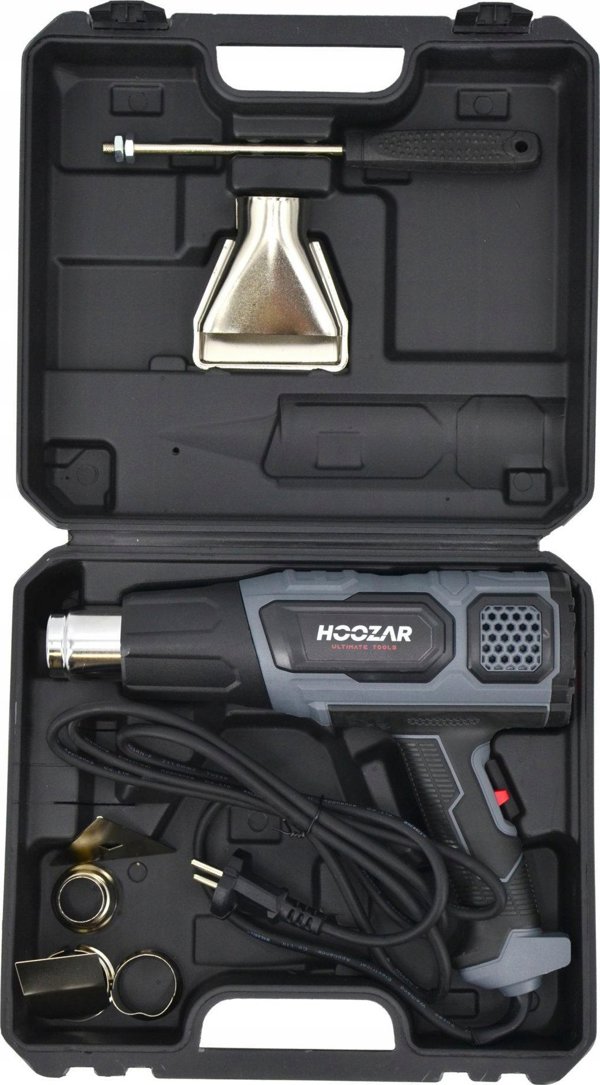 Θερμοπίστολο Hoozar 2000W με Οθόνη LCD, Ρύθμιση Θερμοκρασίας & Αξεσουάρ