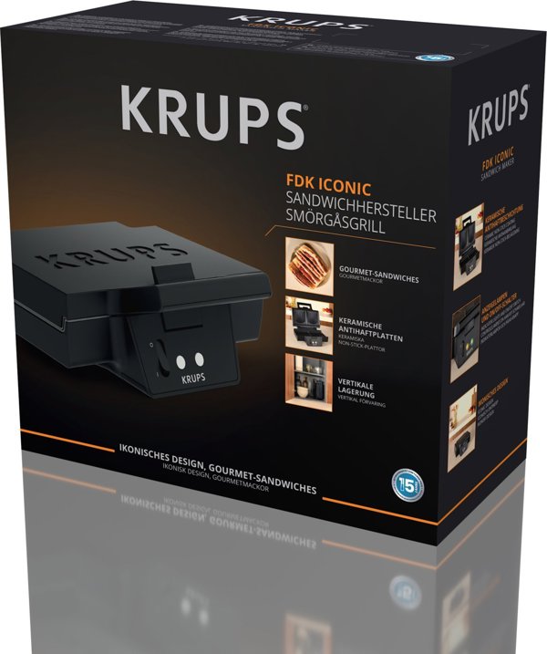 Τοστιέρα Krups Krups FDK 462 Sandwichmaker μαύρο