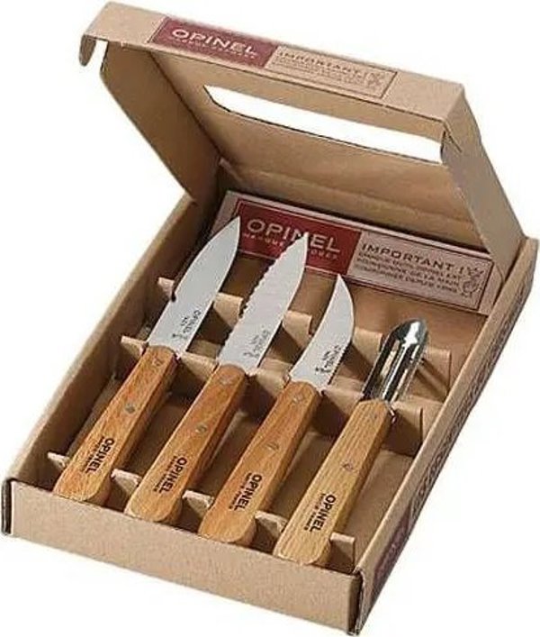Opinel Σετ 4 Βασικών Μαχαιριών Natural - 8208133