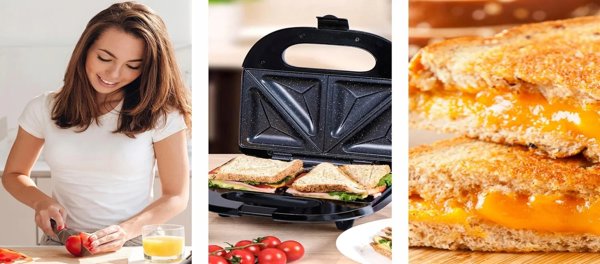 Τοστιέρα Σάντουιτς 750W με Γρανιτένια Αντικολλητική Επίστρωση