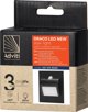 Φωτιστικό Σκαλοπατιών Orno Draco LED 1.5W, Χωνευτό, 12VDC, 30lm, 3000K, με Αισθητήρα Κίνησης & Σούρουπου, Μαύρο