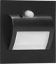 Φωτιστικό Σκαλοπατιών Orno Draco LED 1.5W, Χωνευτό, 12VDC, 30lm, 3000K, με Αισθητήρα Κίνησης & Σούρουπου, Μαύρο