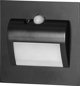 Orno Draco LED Φωτιστικό Σκάλας Εντοιχισμένο 1.5W, 12VDC, 4000K, με Αισθητήρα Κίνησης & Σούρουπου, Μαύρο, AD-OS-6164LR4/B