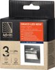 Φωτιστικό Σκάλας Orno DRACO LED 1.5W με Αισθητήρα Κίνησης & Σούρουπου, 12VDC, 30lm, 3000K, Χωνευτό, Σατέν, AD-OS-6164LR3/N