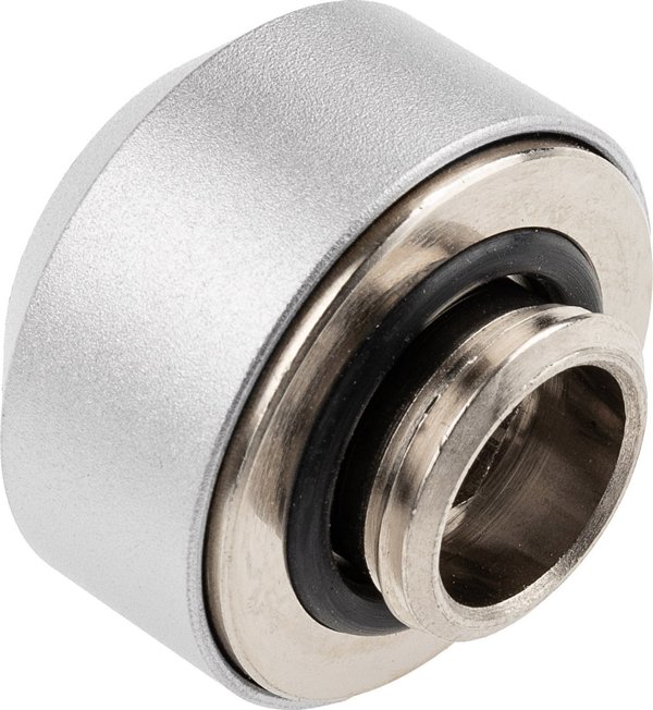Optimus Σύνδεσμος Σκληρού Σωλήνα 12mm για Υδρόψυξη, Ασημί