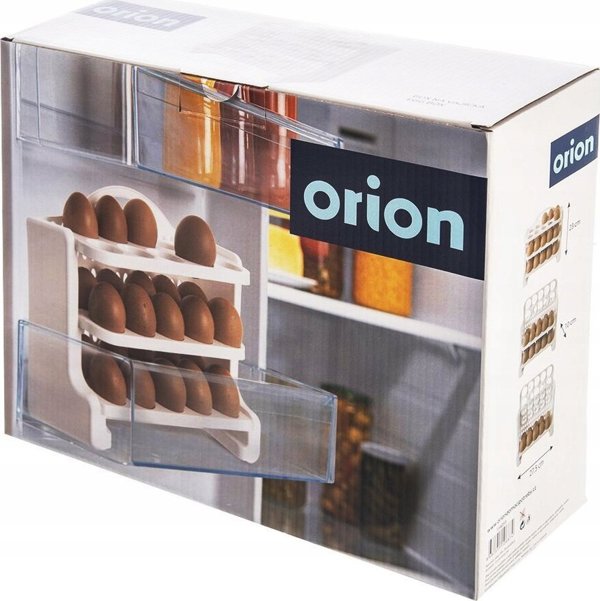 Orion Οργανωτής Αυγών Ψυγείου για 30 Αυγά, Διαφανές Δοχείο Αποθήκευσης 154059